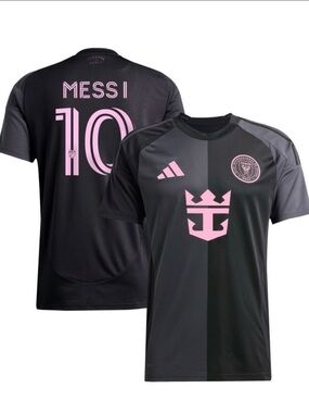 Messi Inter Miami CF adidas Black 2025 The Fortitude Kit Custom Jersey